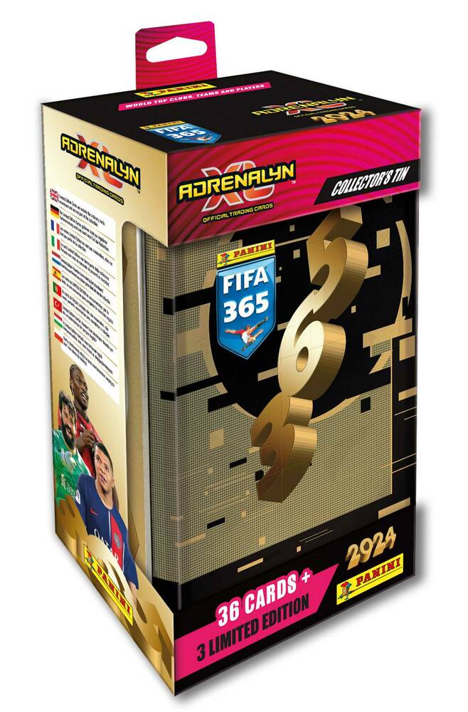 2023-24 PANINI FIFA 365 ADRENALYN - plechová krabička (hranatá velká)